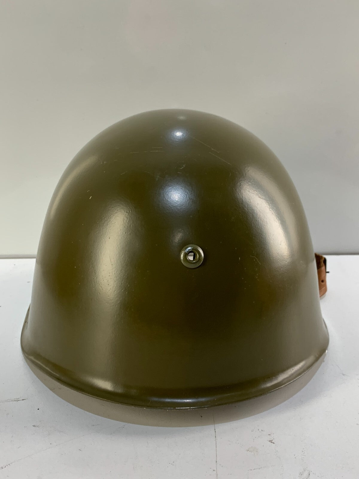 Vintage Military Green Metal Helmet Hard Hat Socialist Military Helmet Army