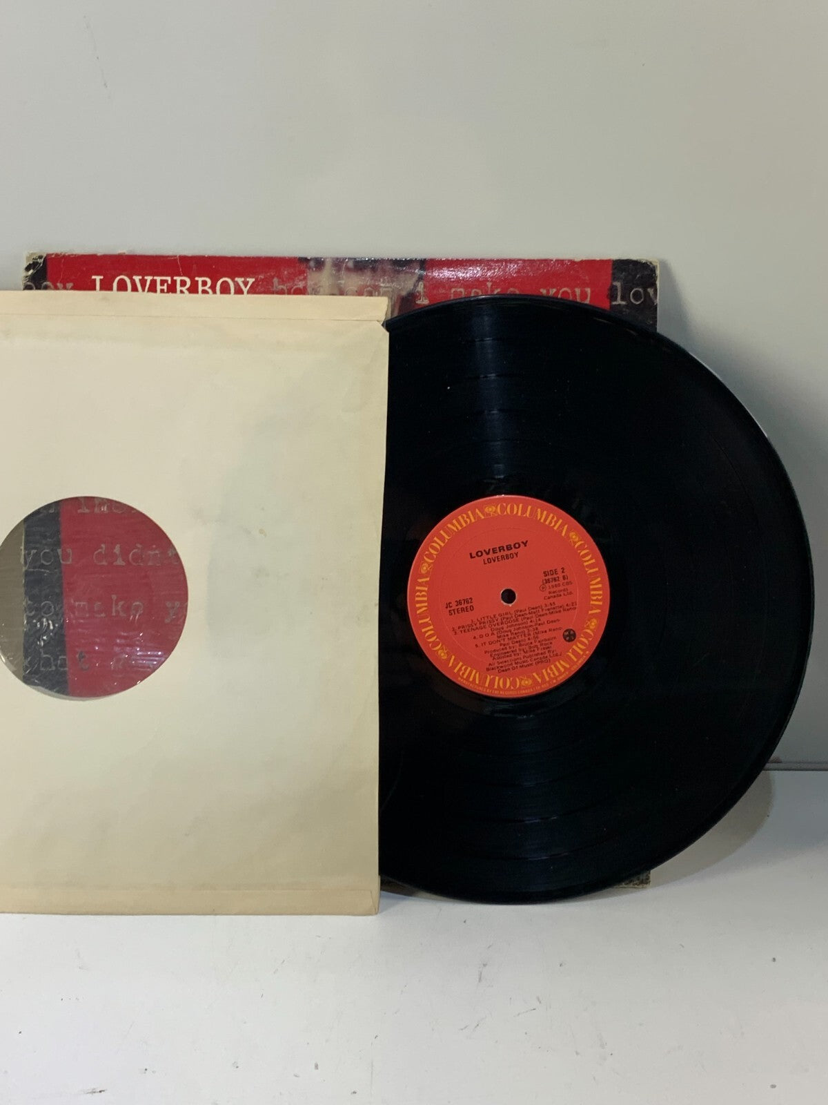 1980 Loverboy Columbia LP Vinyl Record Album THE KID IS HOT TONITE.