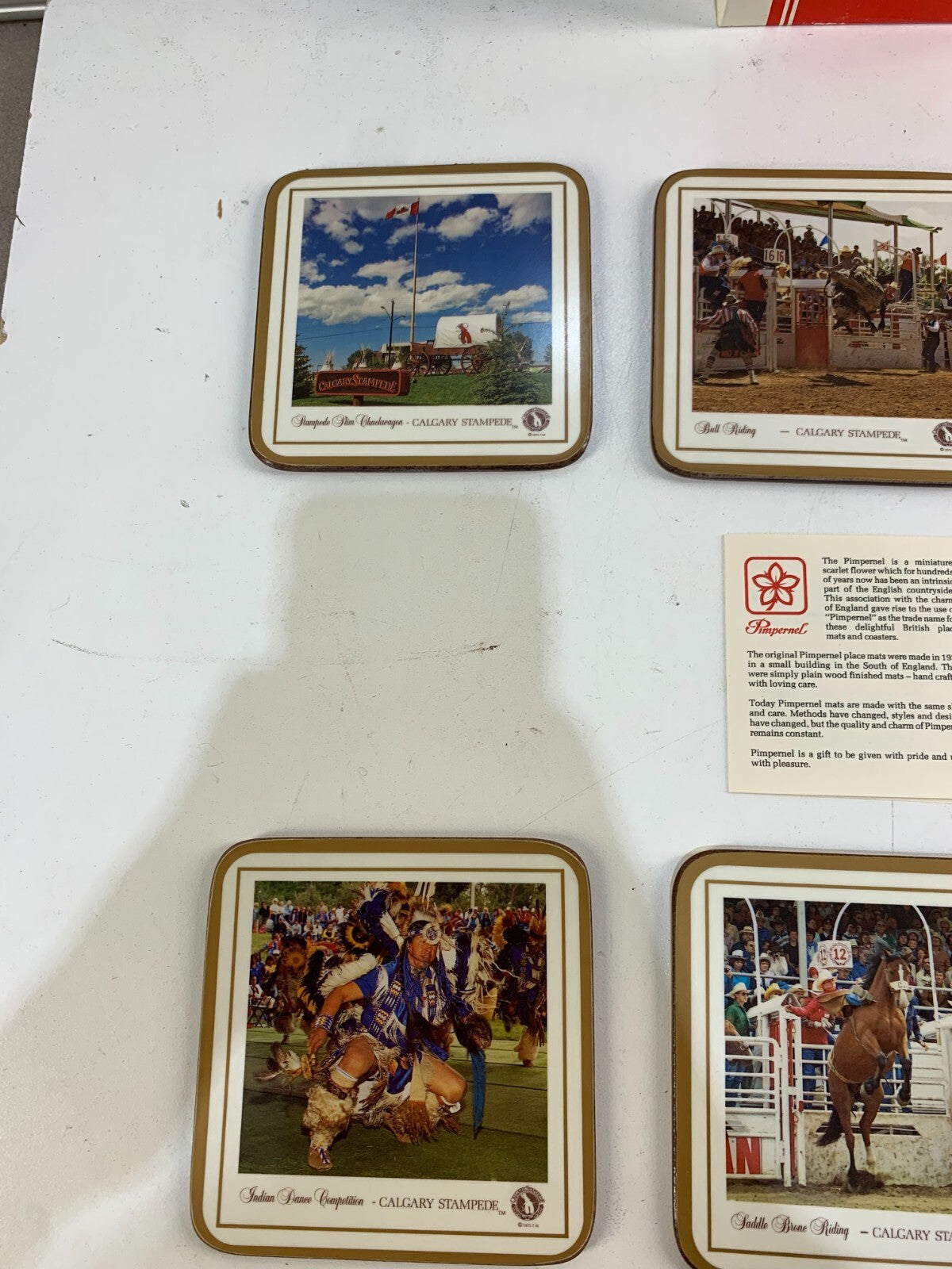 Vintage Pimpernel ACRYLIC Six Coasters