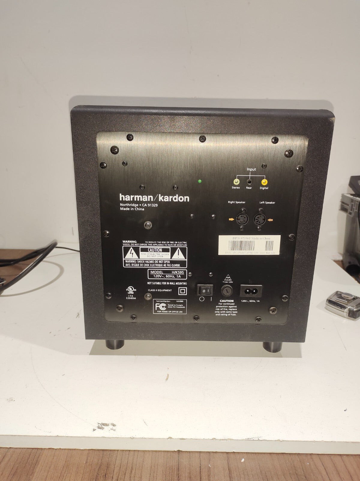 Harman Kardon HK595 H/K595 Active Powered Subwoofer