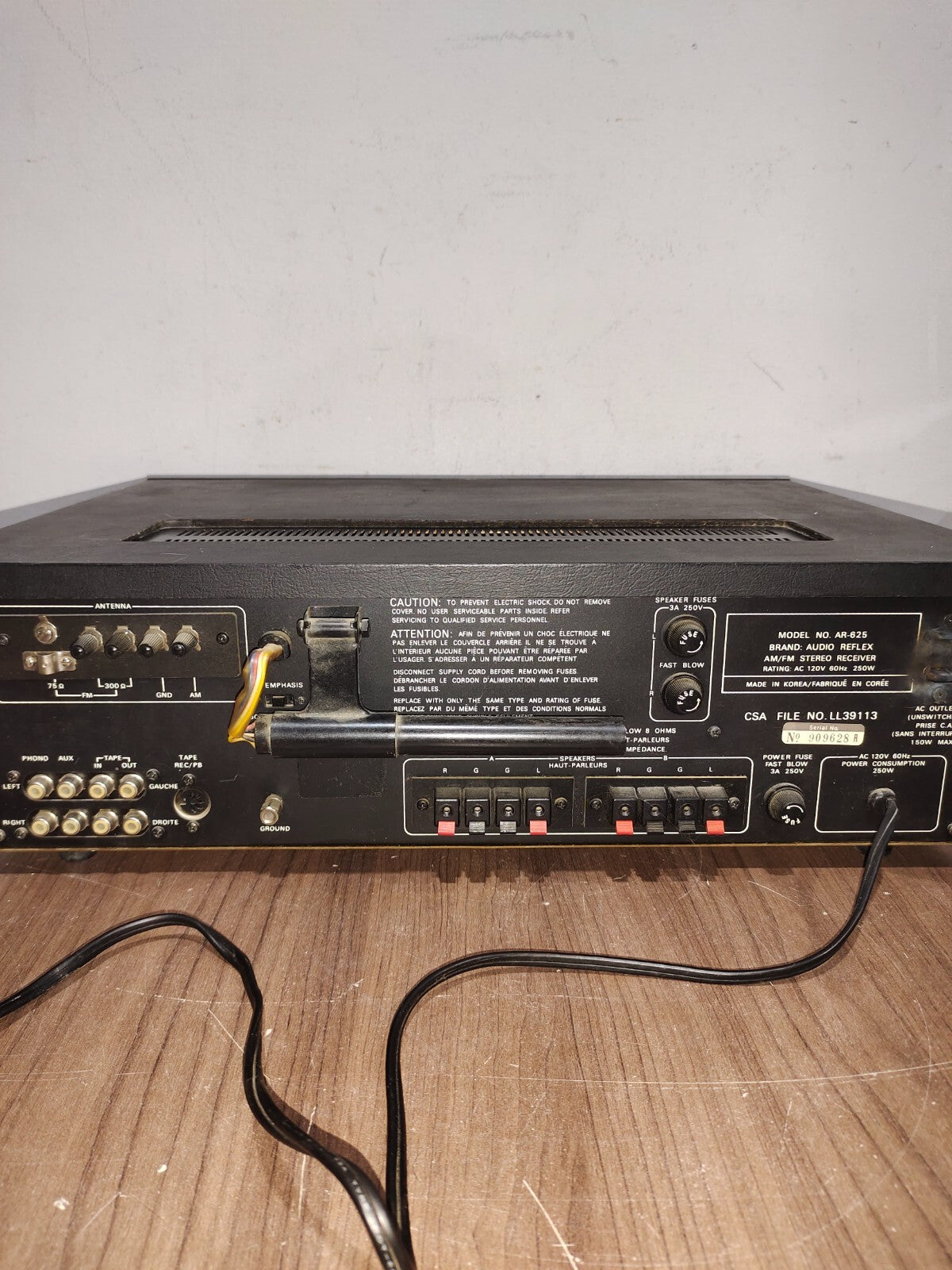 Vintage - Audio Reflex AM/FM Stereo Receiver - AR-625