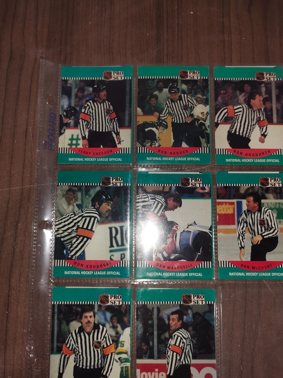 Rare Collectible NHL - Referee Cards PRO-SET - Set of 16 Cards