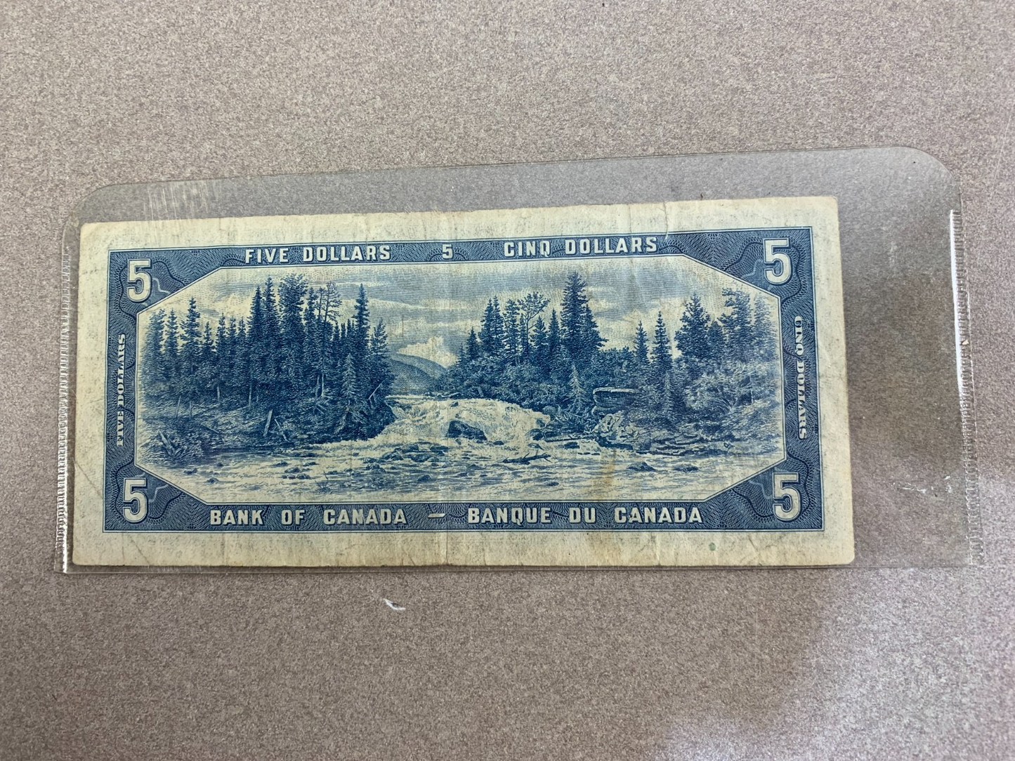 1954 Bank of Canada $5 – Serial G/S6727088 Nice Piece