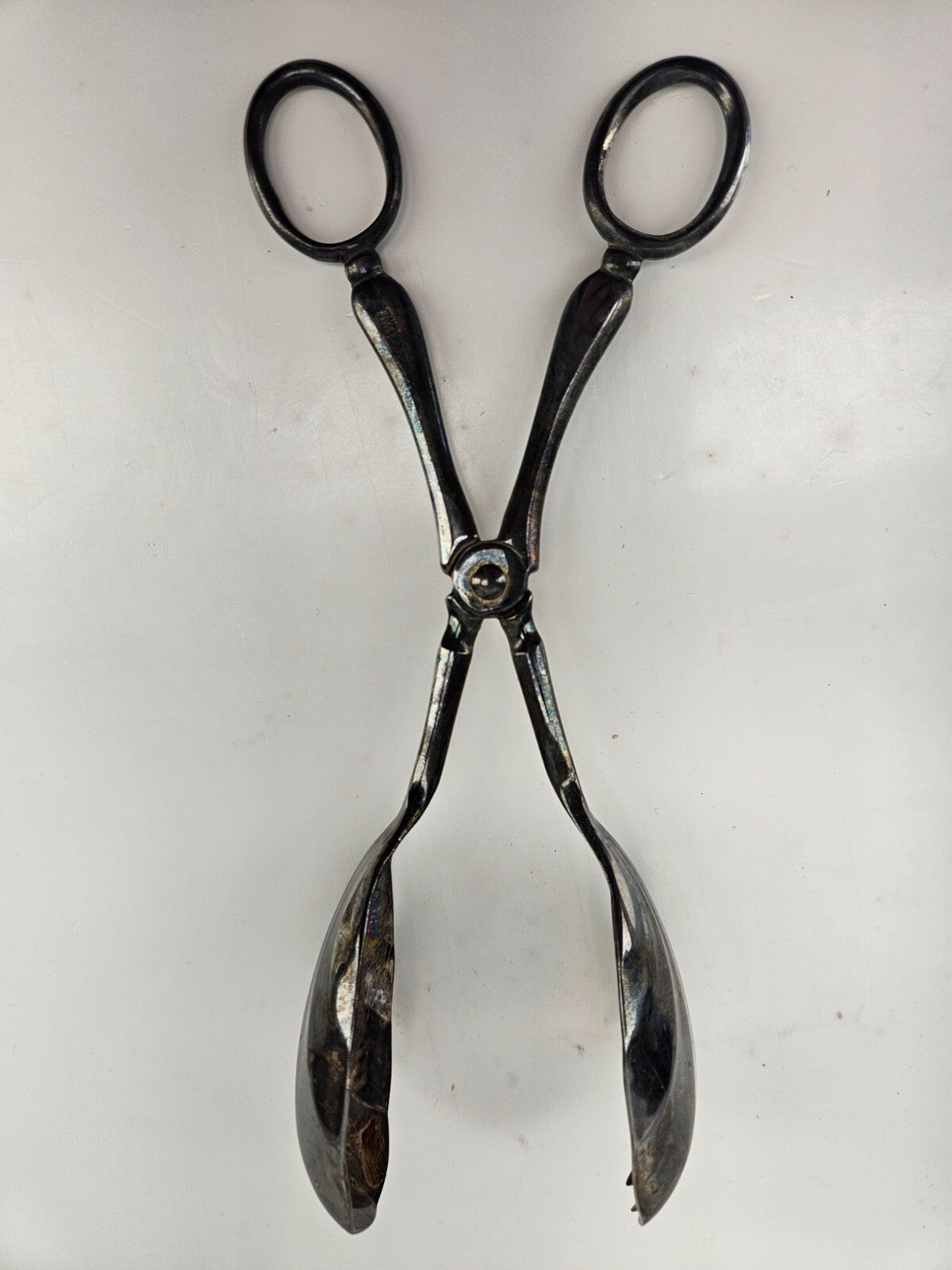 Vintage Silver Plated Pastry/Dessert Scissor Tongs