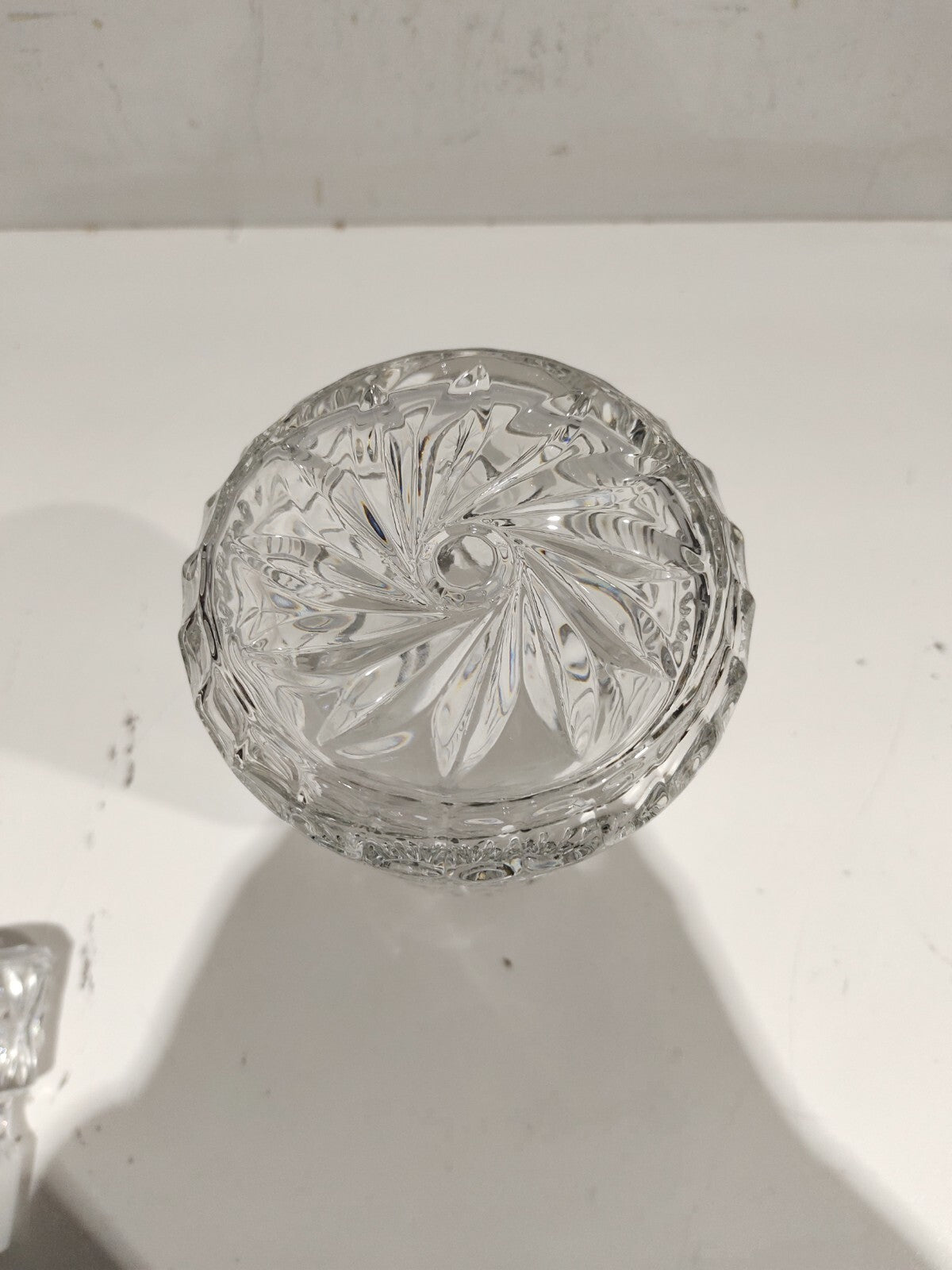 Pinwheel with Star etched decanter - Collectible