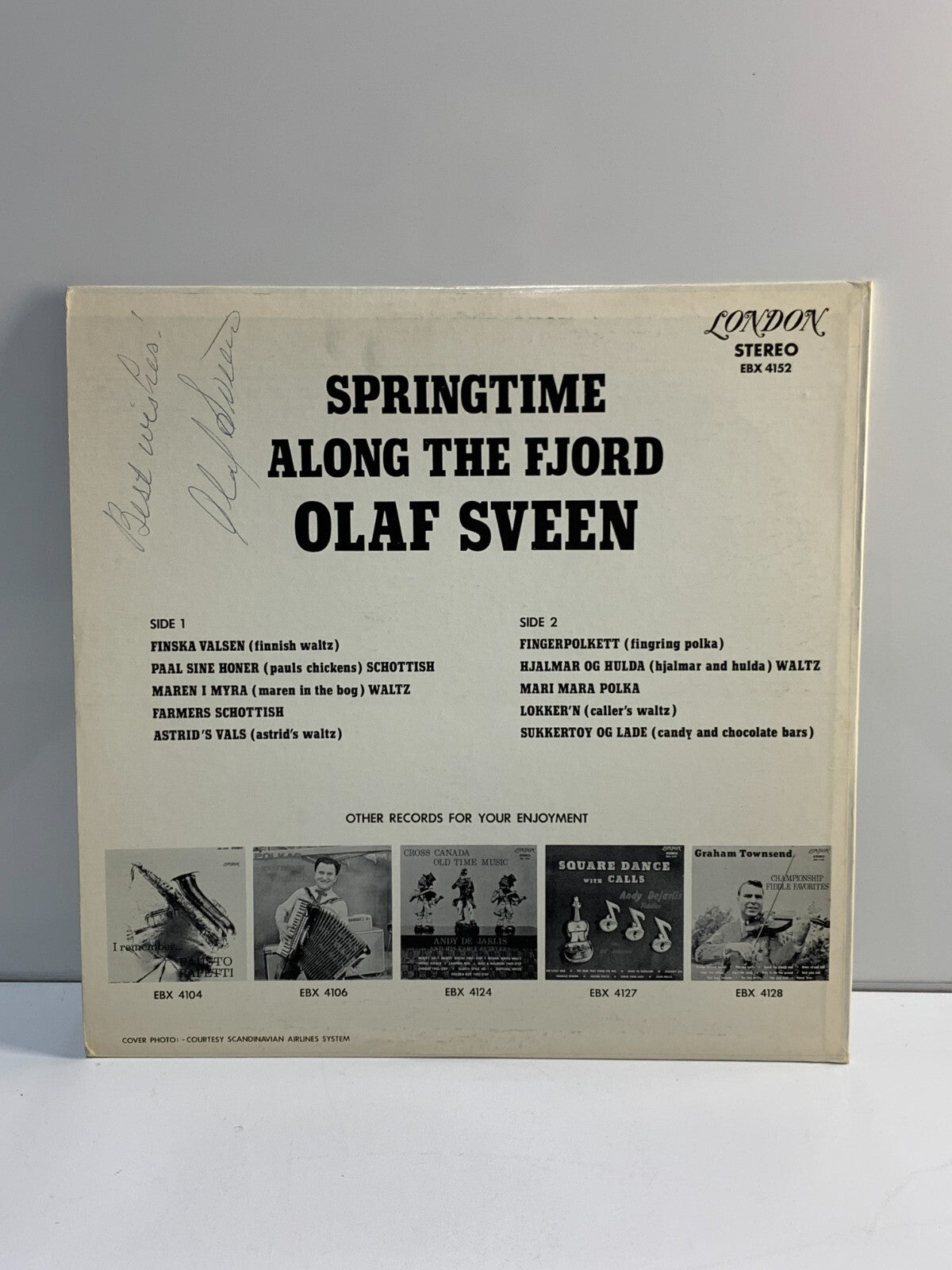 RARE Olaf Sveen Signed Vinyl - Springtime Along The Fjord