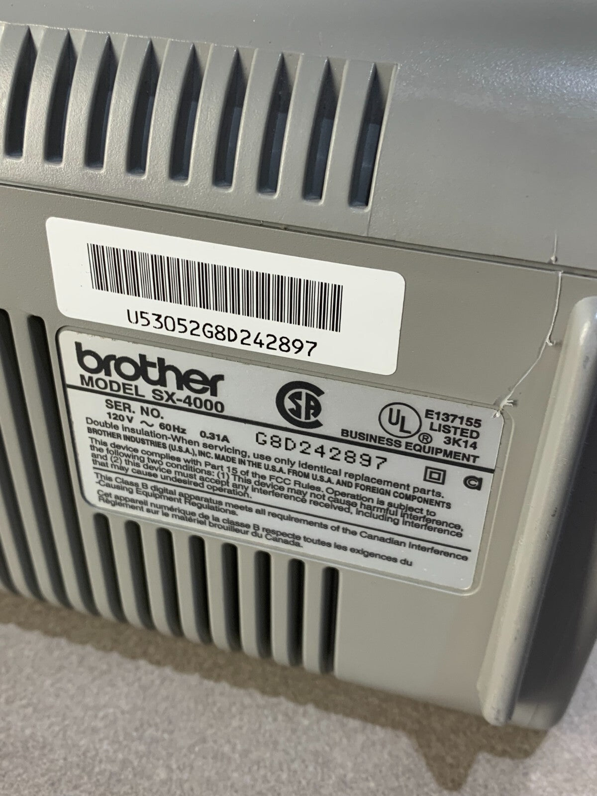 Brother Digital Display Portable Electronic Typewriter SX-4000 Tested