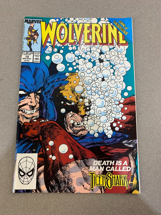 1989 Marvel Comics Wolverine #19 John Byrne Direct Edition Cover Art