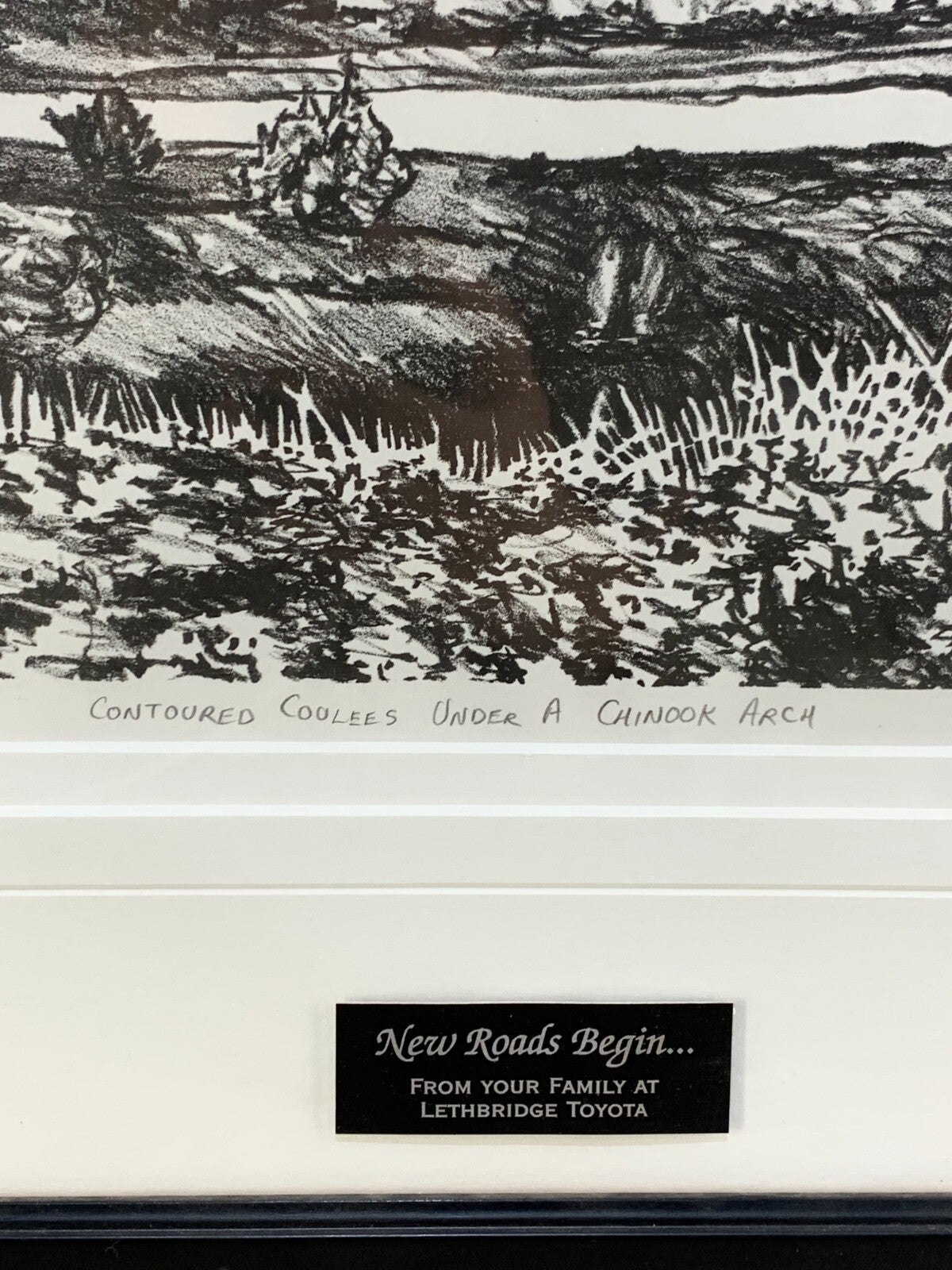 'CONTOURED COULEES UNDER A CHINOOK ARCH' Print Art By E.J. Moloy 2003, 1/13