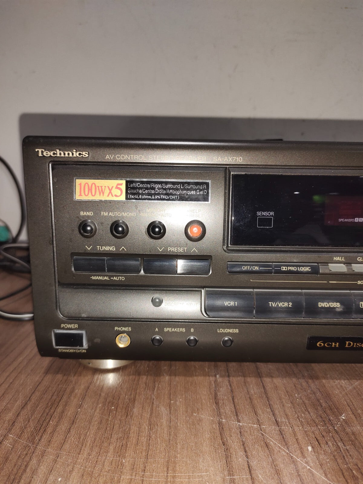 Technics SA-AX710 - AV Stereo Receiver Amplifier