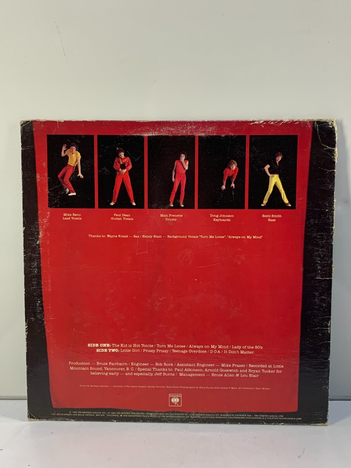 1980 Loverboy Columbia LP Vinyl Record Album THE KID IS HOT TONITE
