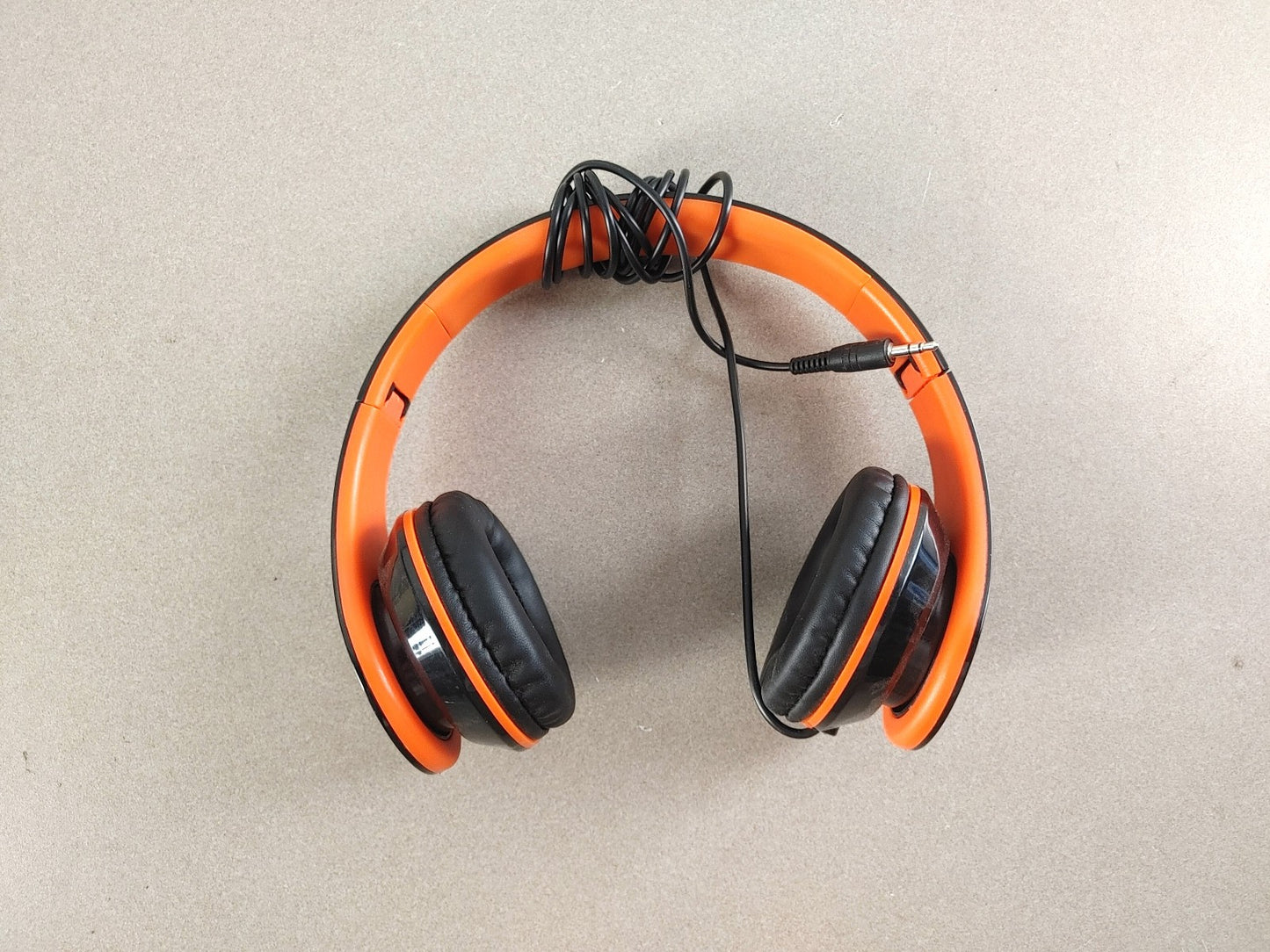 GOOD CONDITION Lets Go Ducks! Headphones Wired Black/Orange Tested Working