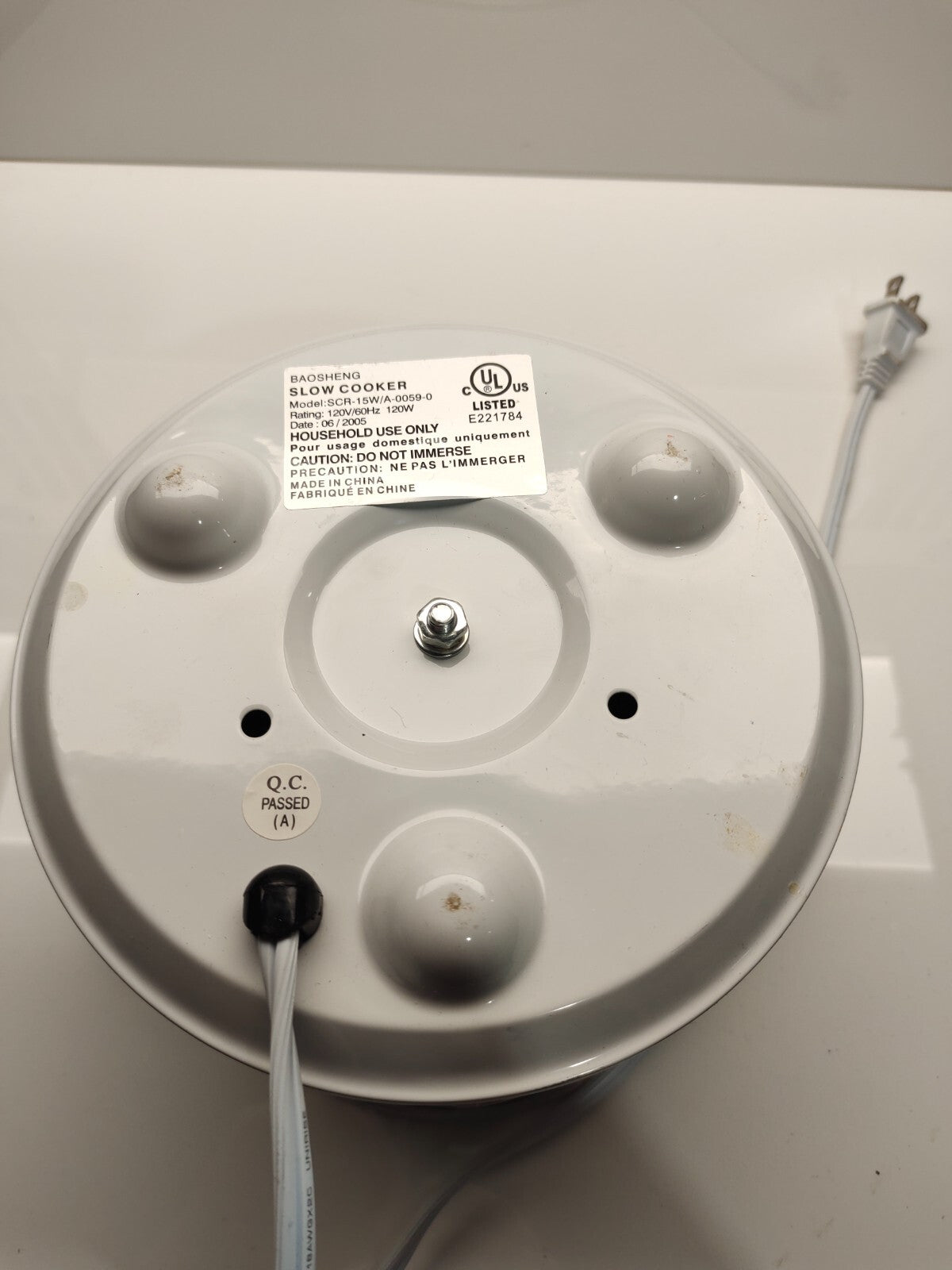 Baosheng Crockpot Slow Cooker - SCR-15W