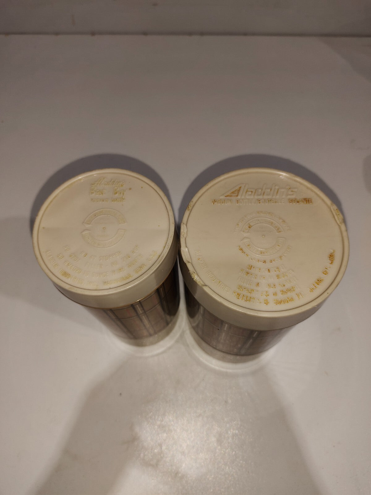 Vintage Aladdin Quart Vacuum Bottle - Set of 2 (One Small and One Big)