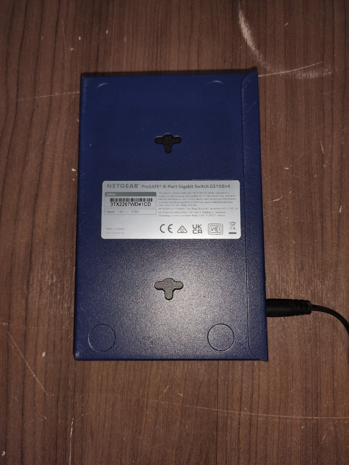 Netgear ProSafe 8-Port GbE Switch With Power Supply - GS108