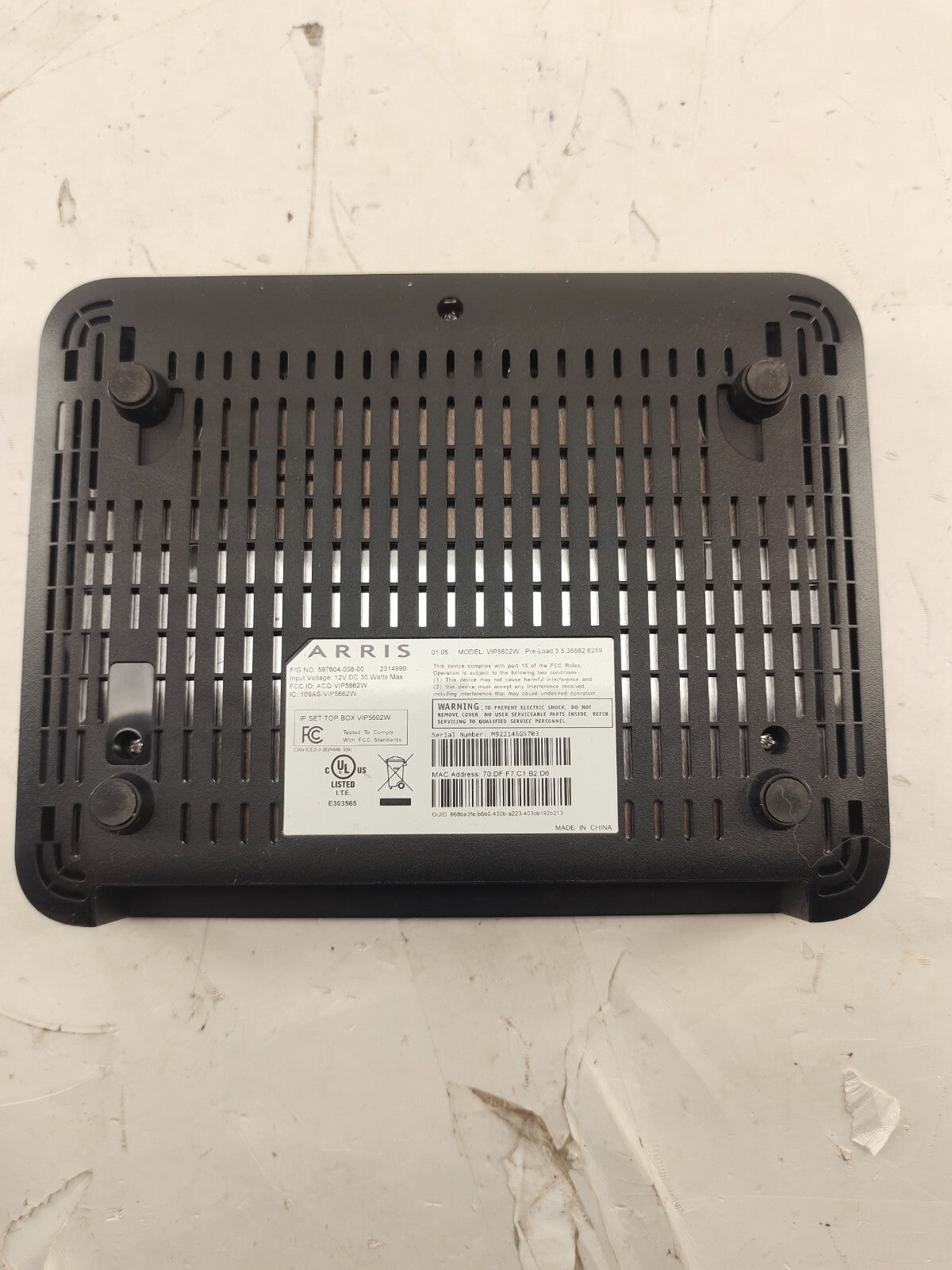 ARRIS VIP5602WT Optik TV 4K PVR with 1TB DVR module Telus