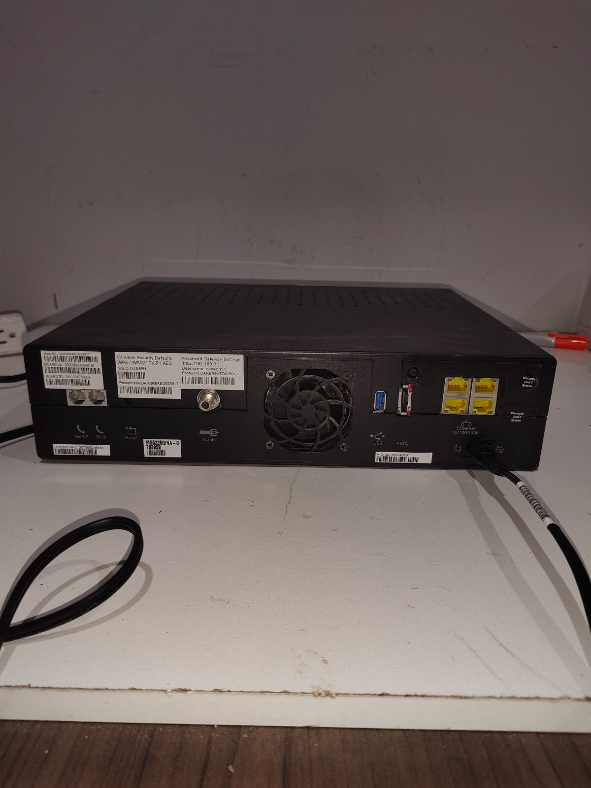 ARRIS Media Gateway MG5225G/NA Modem eSATA USB