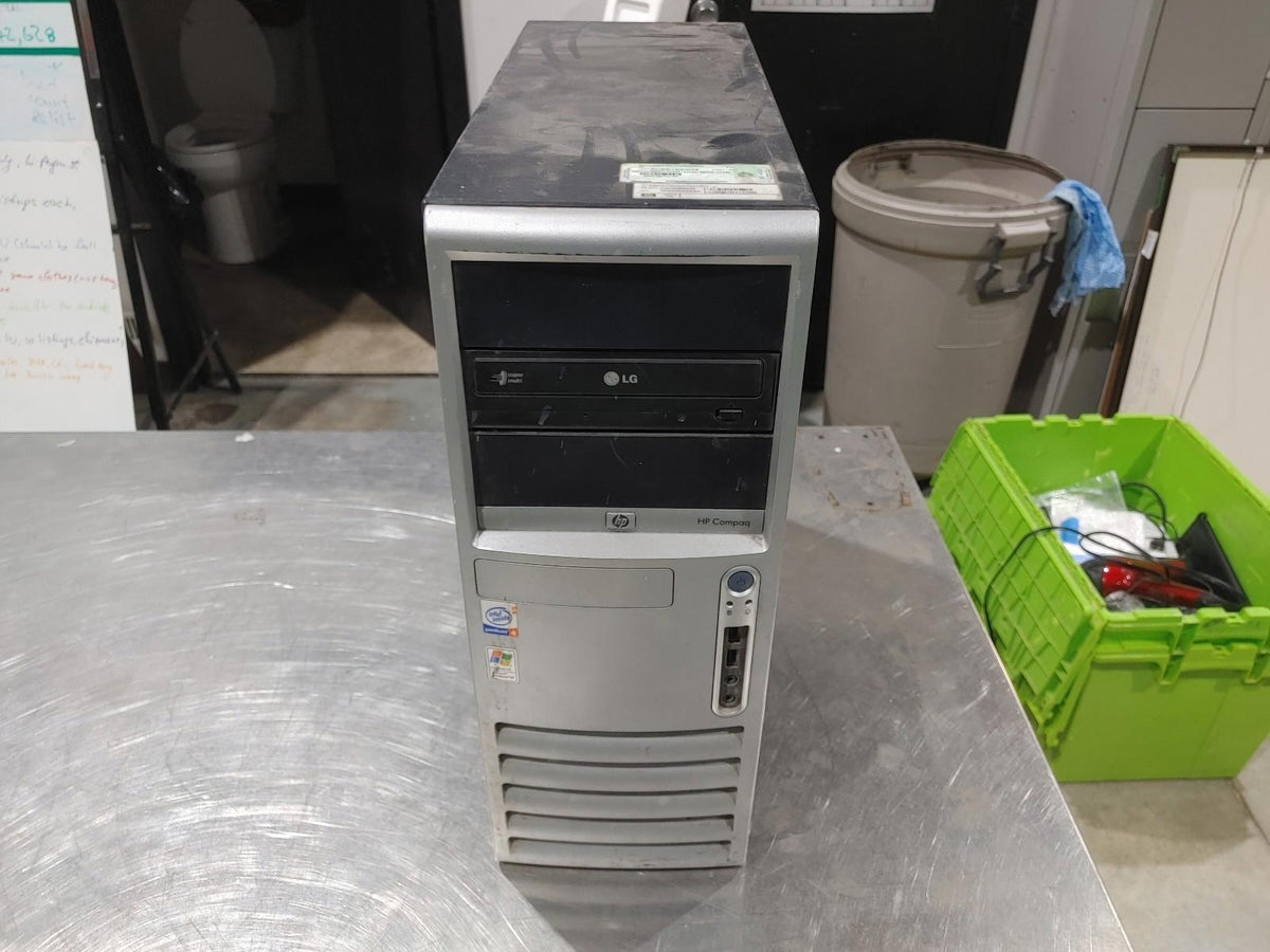 HP Compaq dc7600 Mini Tower 1GB RAM Unknown CPU No HDD No OS Power Tested - Fair