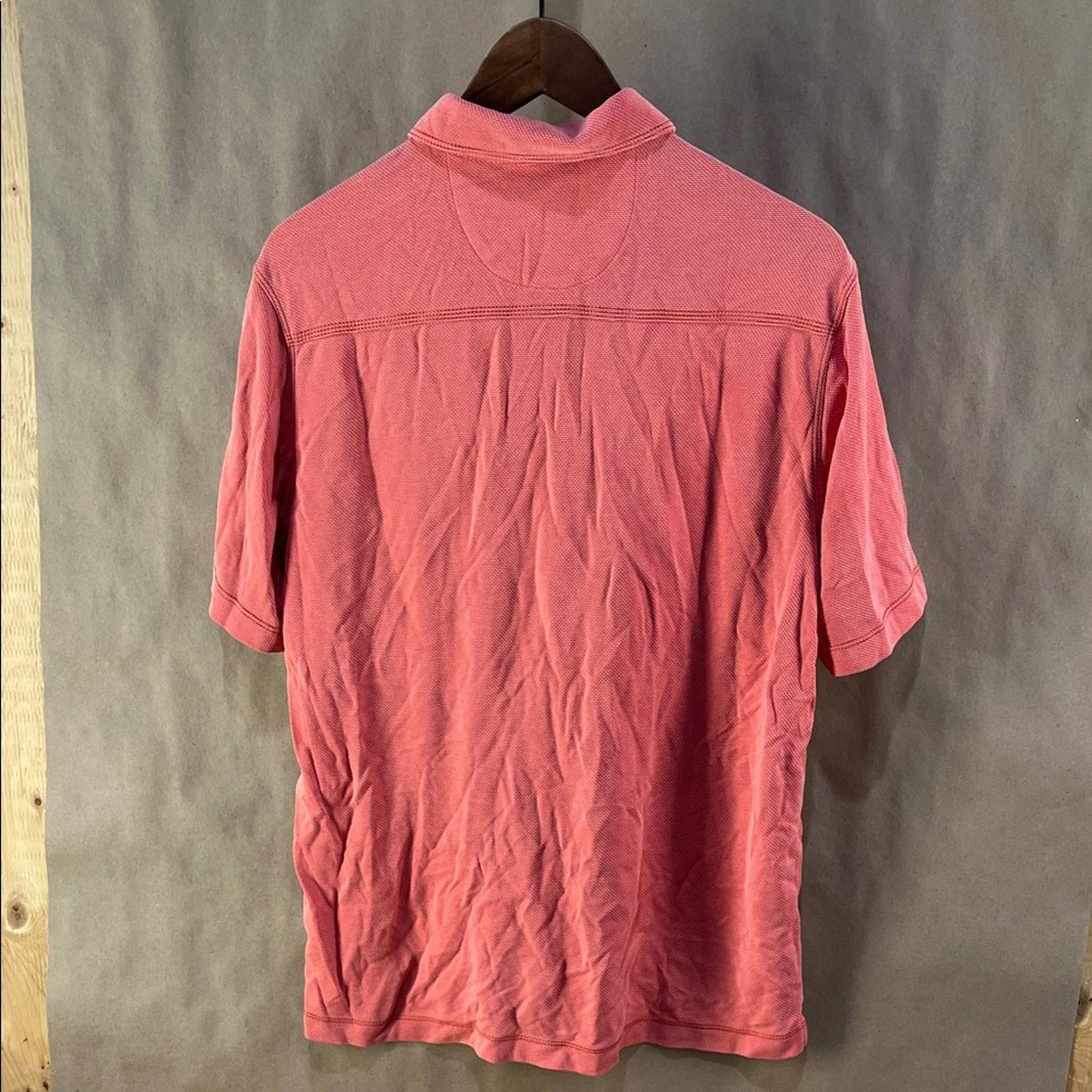 Johnston & Murphy Coral Polo Shirt Size M