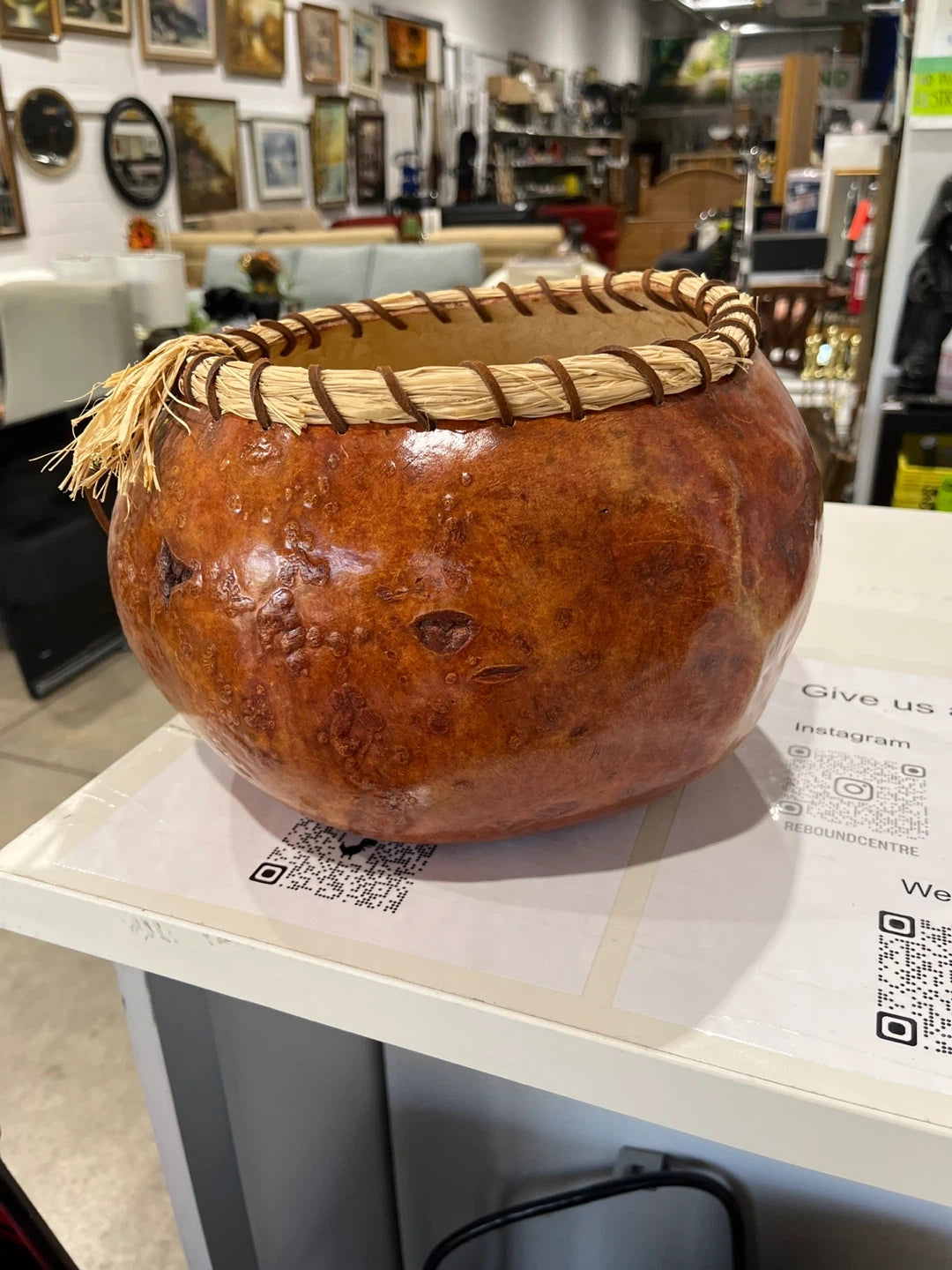 Decorative Gourd Bowl