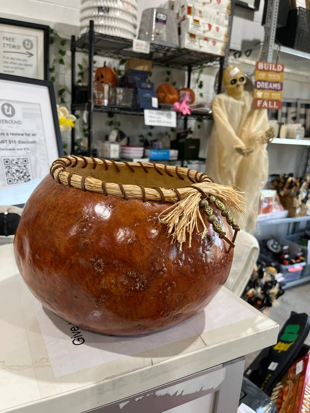 Decorative Gourd Bowl