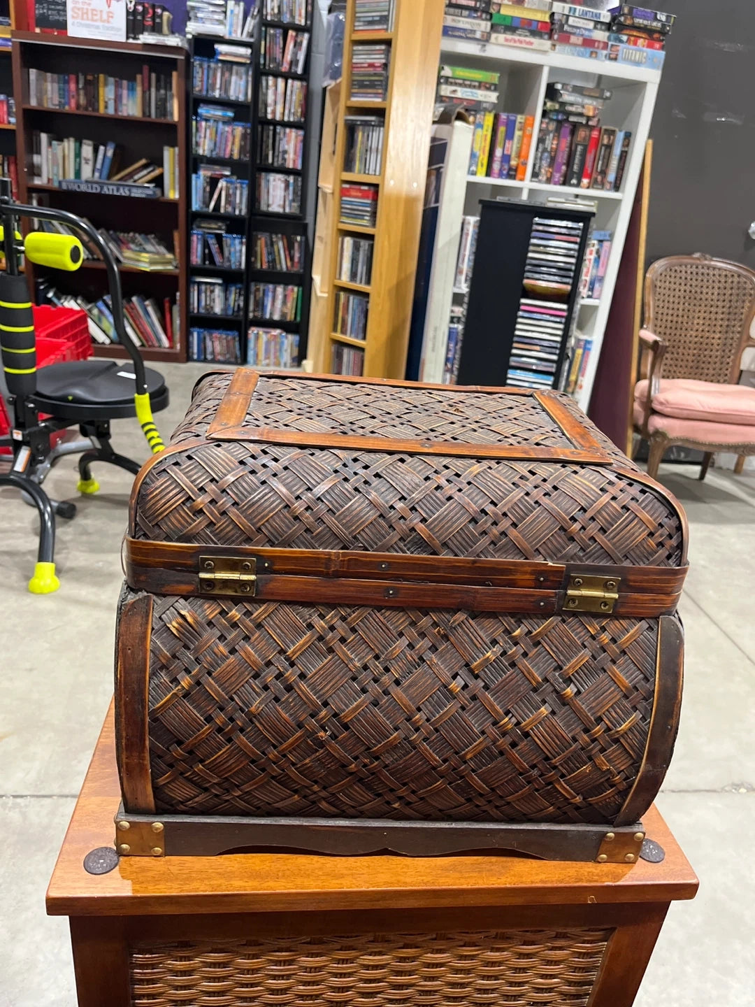 Woven Bamboo Storage Trunk