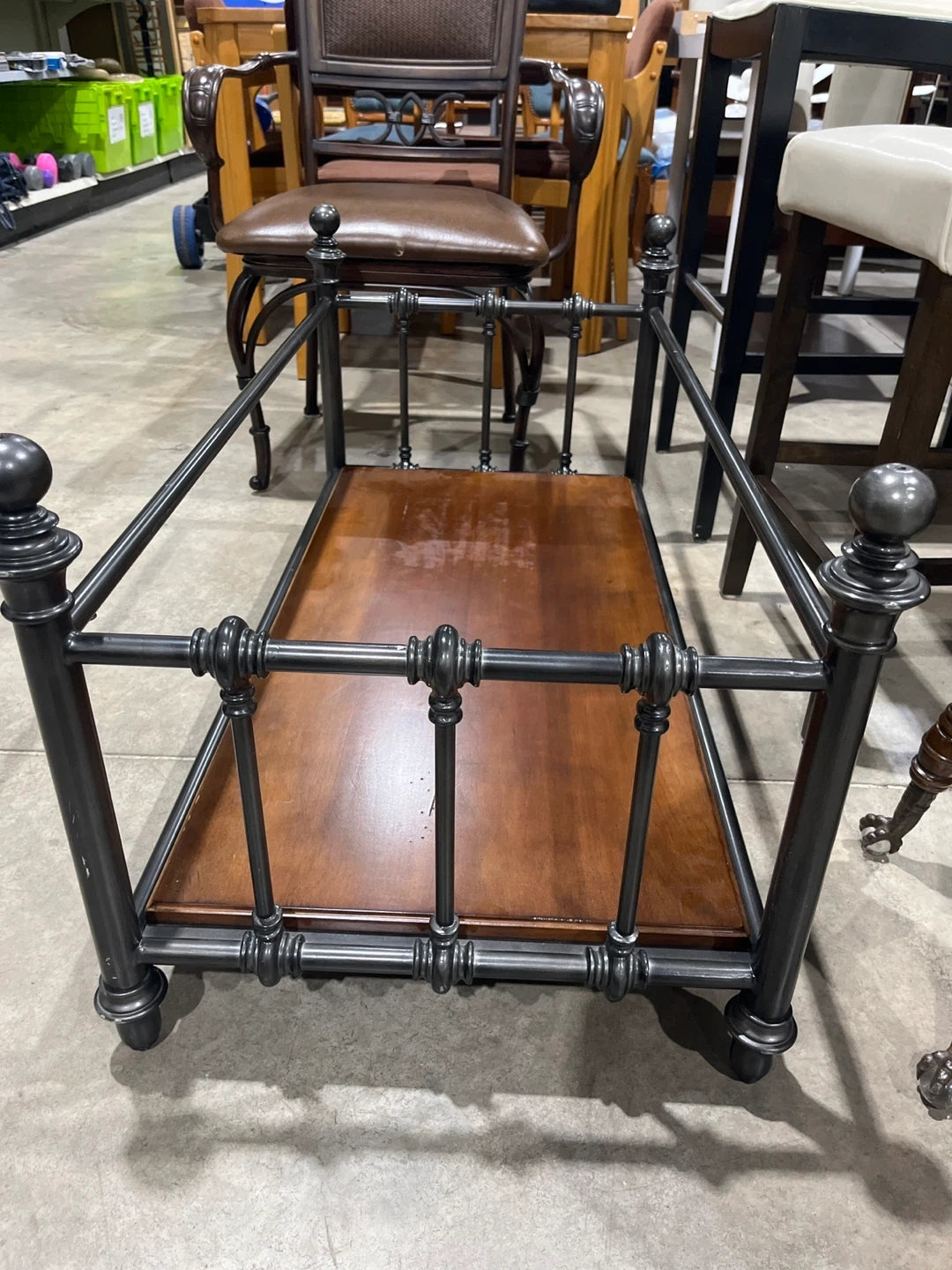 Metal & Wood Accent Table