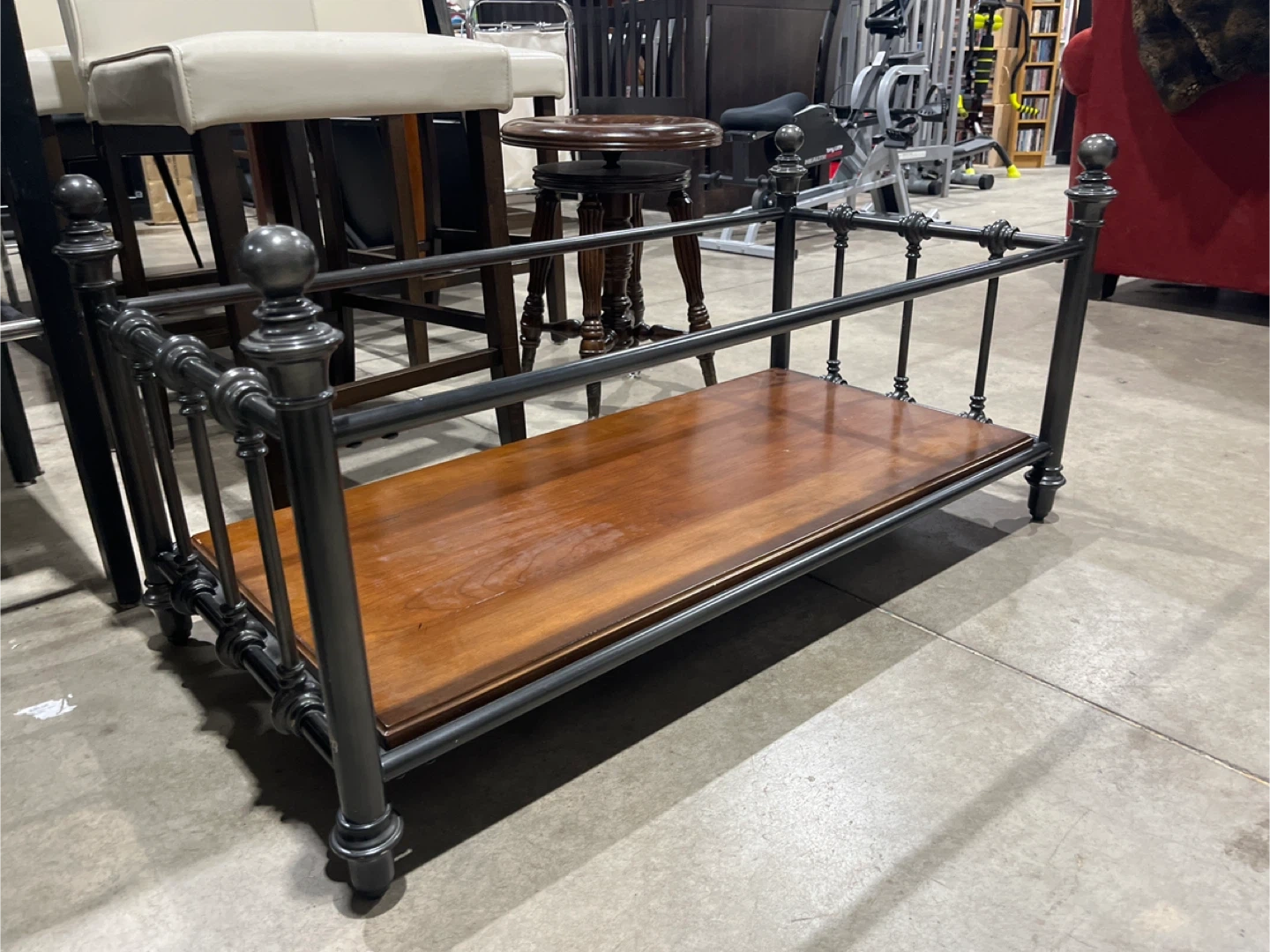 Metal & Wood Accent Table