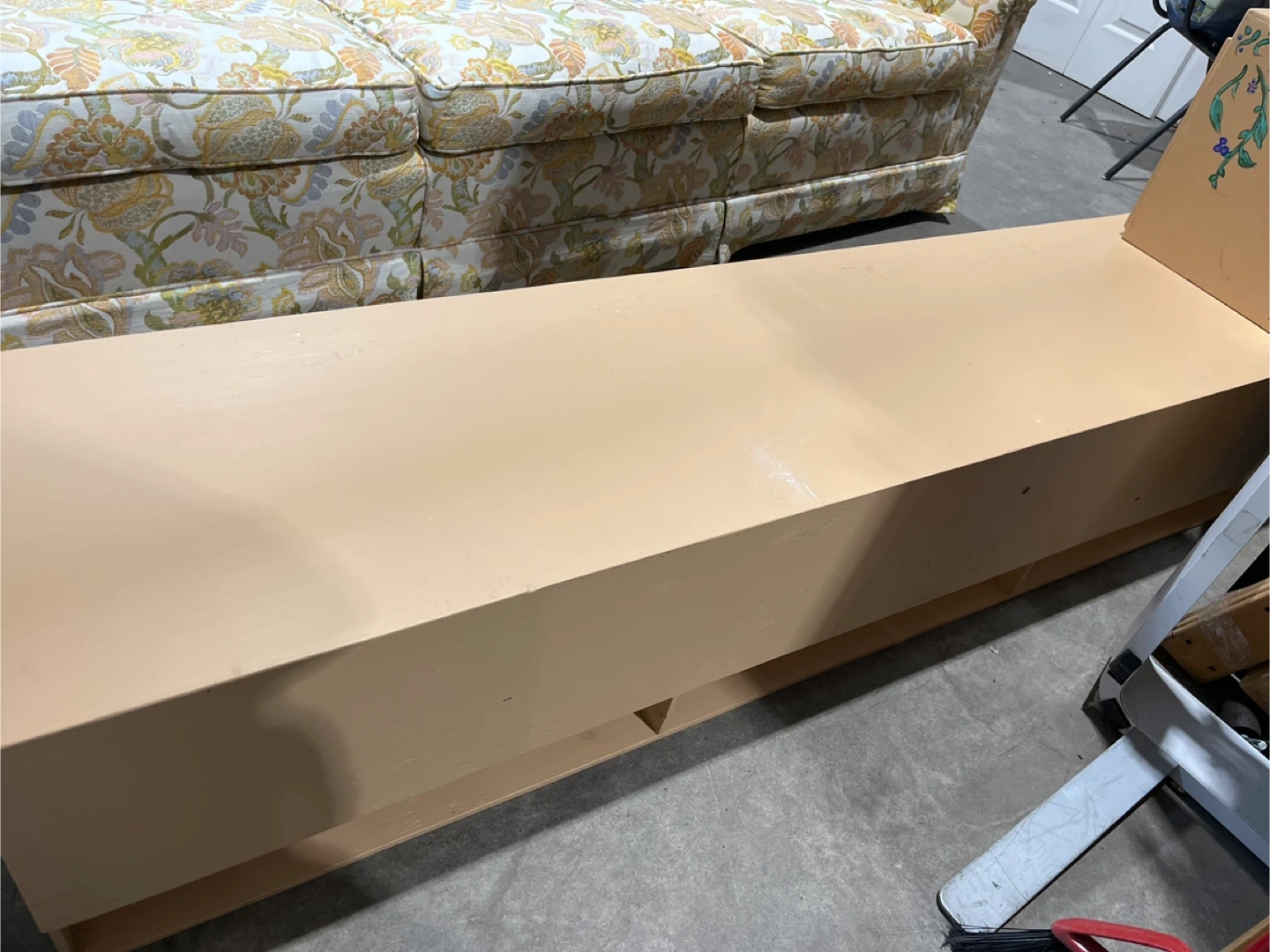 Handmade Wooden Storage Shelf with Cabinet