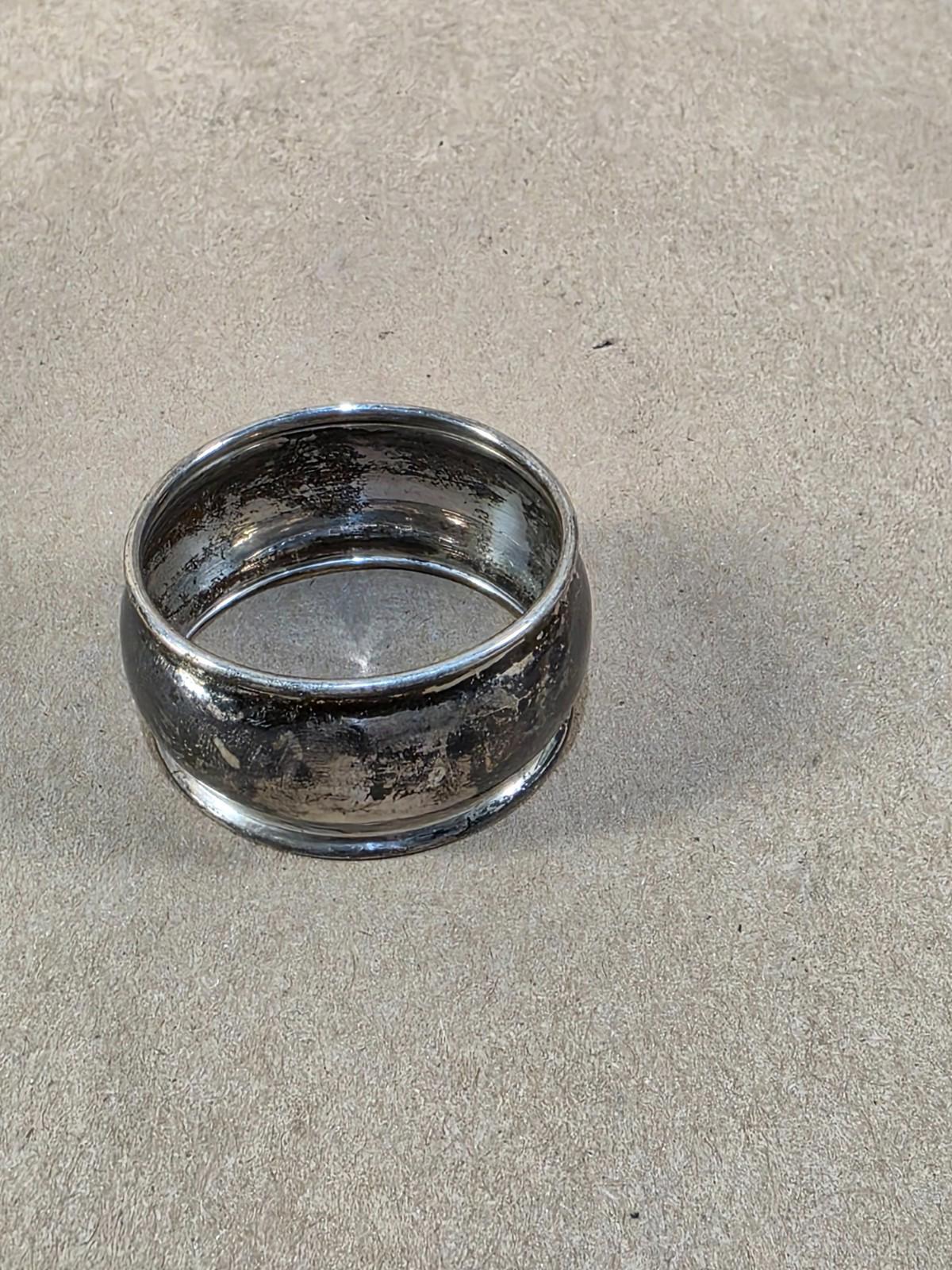 Vintage Birks Sterling Silver Napkin Ring Antique Art Deco 1930s