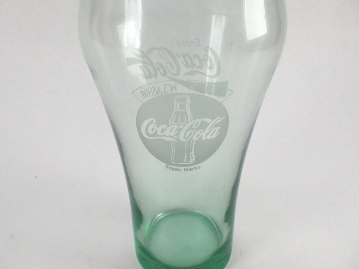 Vintage Coca Cola Classic Drink Glasses - Enjoy Always Coca Cola Logos, Set Of 4