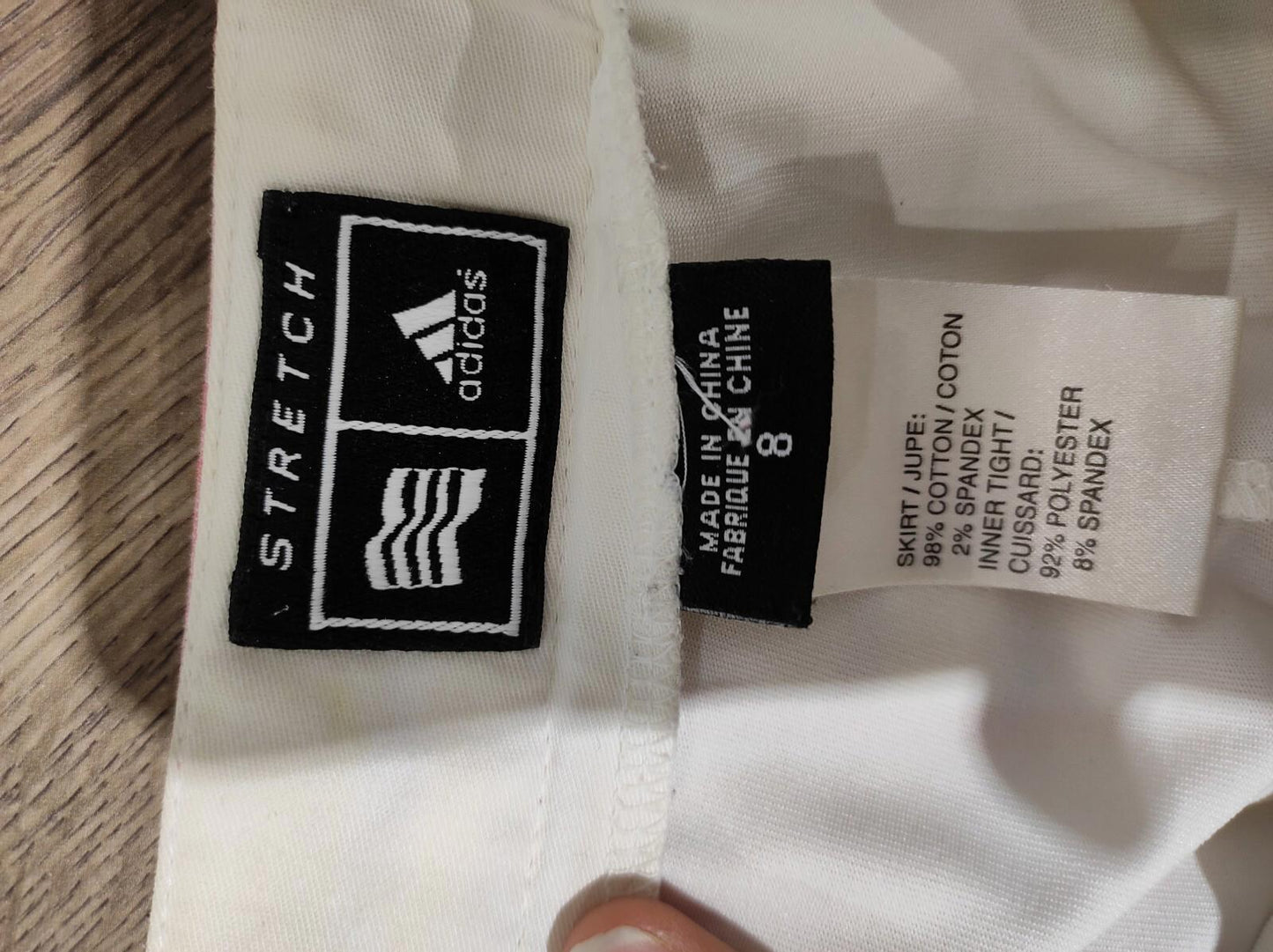 Adidas Golf Skort 8 Size Pink & Purple Plaid Check Pleated Hem