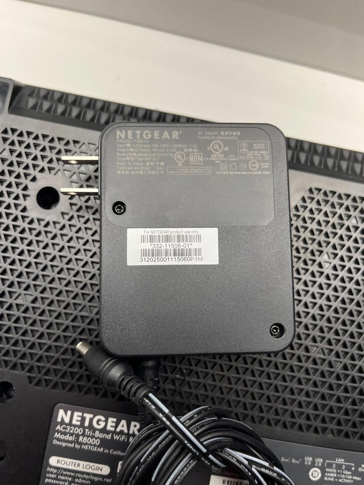 Netgear Nighthawk X6 R8000 AC3200 Tri Band WiFi Router 3.2Gbps