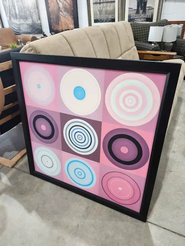 Framed Geometric Print 30x30