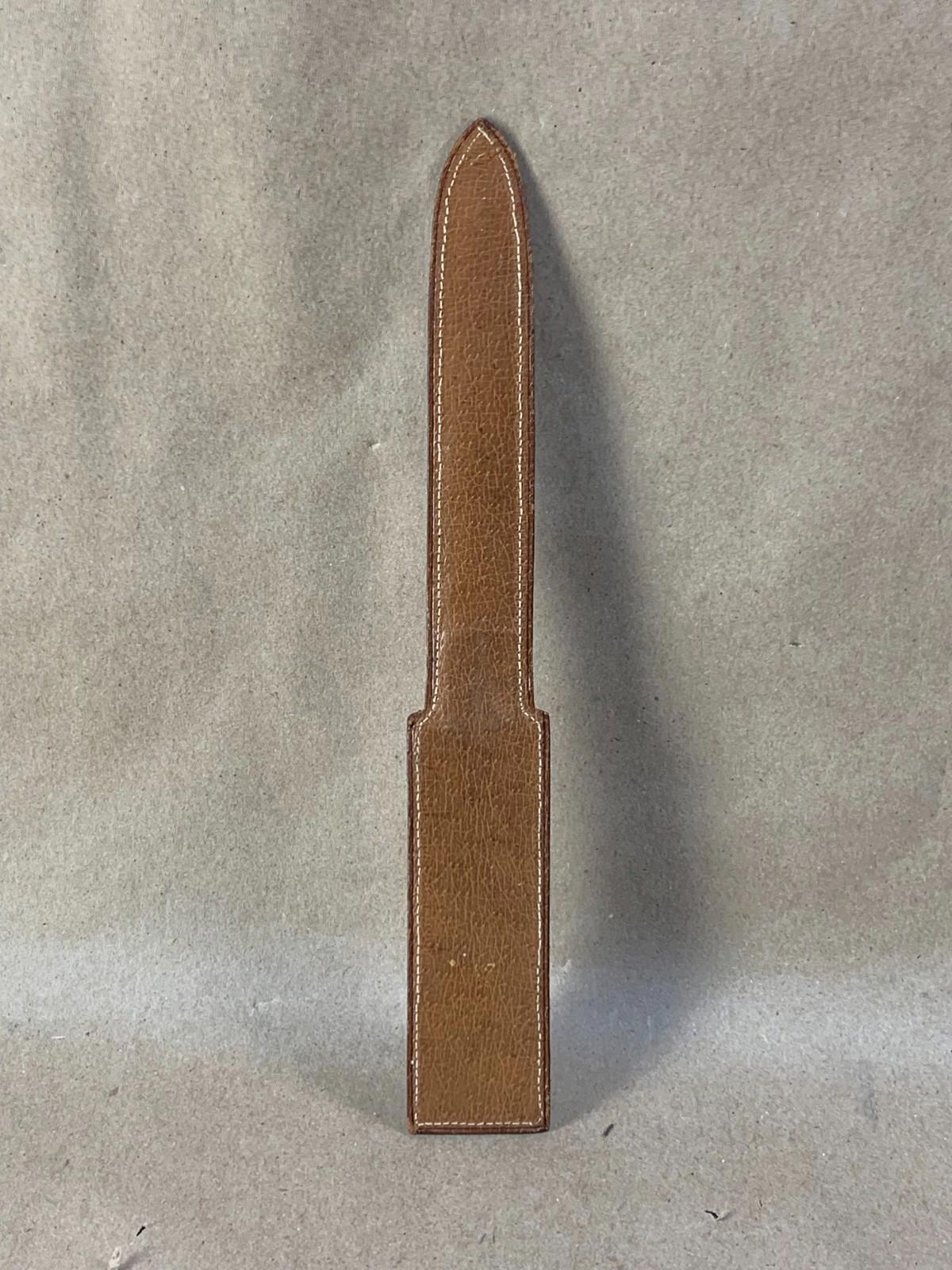 Vintage Collectible Brass Niello Middle Eastern Style Etched Letter Opener
