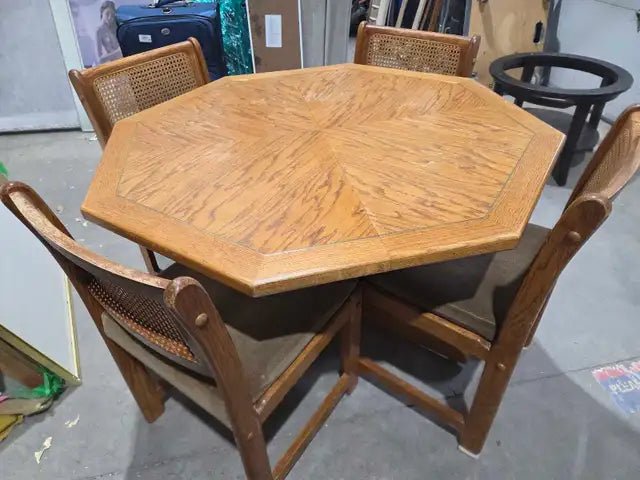 Vintage Octagonal Table and Chairs
