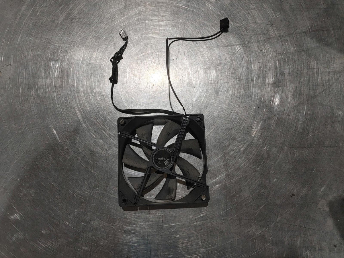GOOD CONDITION Antec 120mm PC Case Fan with adjustable speed controller Black