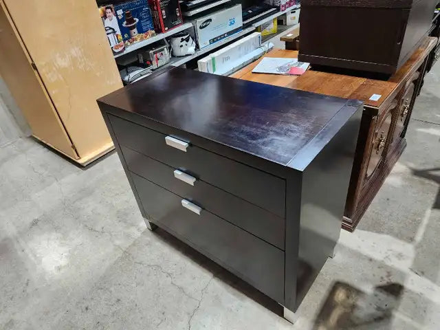 EQ3 3-Drawer Espresso Dresser