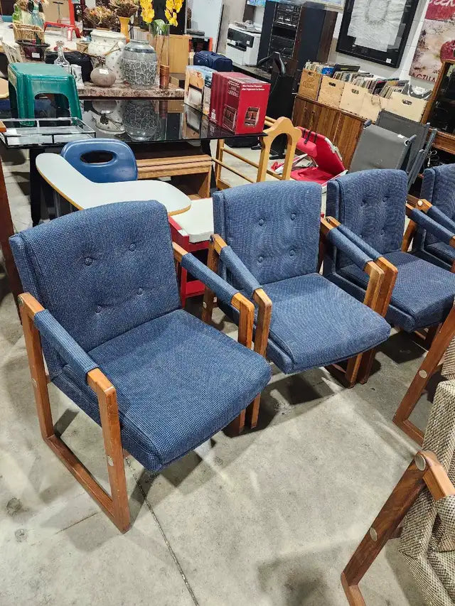 Vintage Simo-Dow Teak Accent Chairs - 6 Available