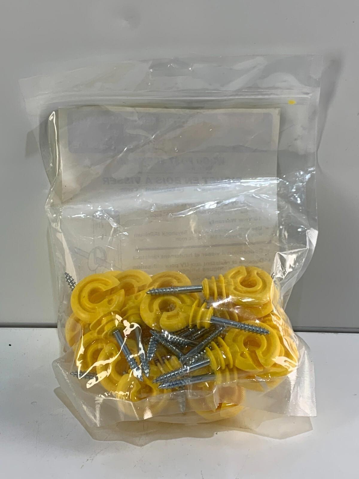Parmak Precision 530Y Yellow Easy Clip Wood Post Insulator for Polytape Polywire