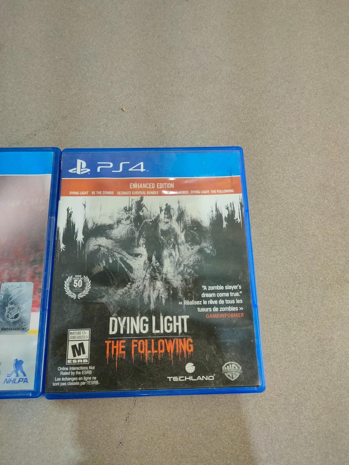 Lot of 2 PS4 Games, NHL16 & Dying Light: The Following