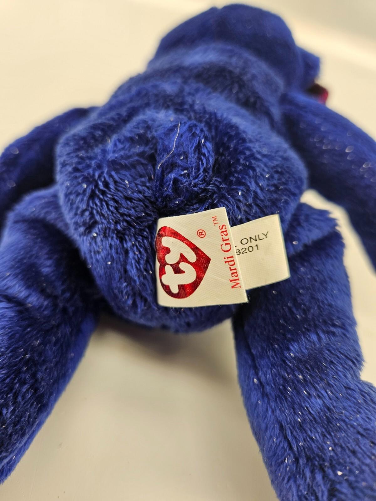 TY Beanie Baby - MARDI GRAS the Mardi Gras Bear (7.5 inch)