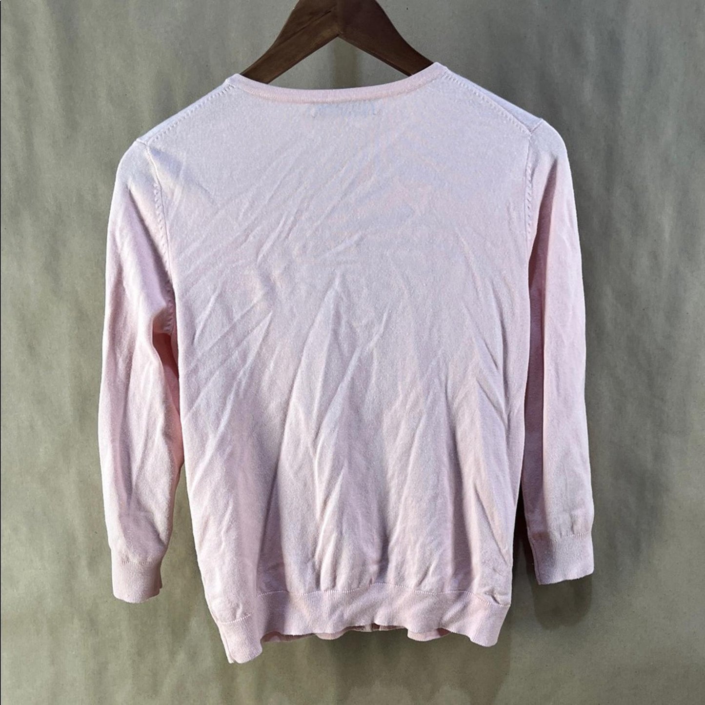 Cable & Gauge Light Pink Knit Cardigan (Size S)