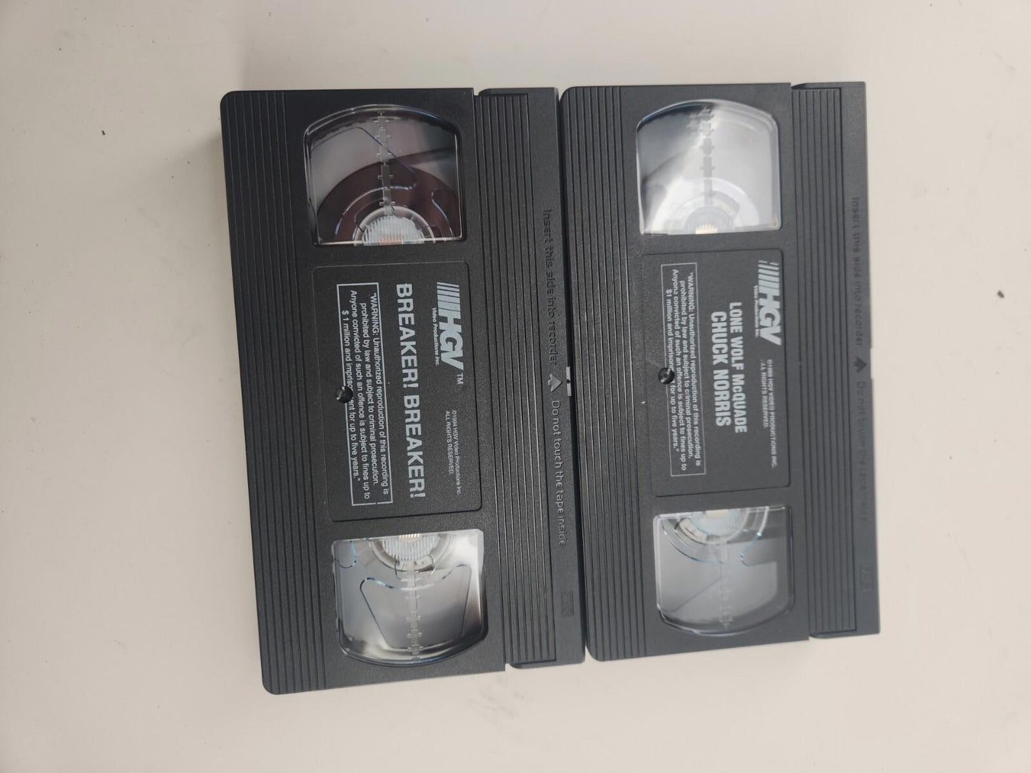 Chuck Norris VHS - 2 Pack: Unleash the Martial Arts Legend on Your Screen!