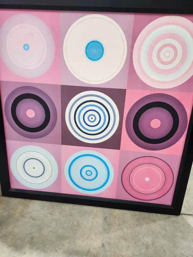 Framed Geometric Print 30x30