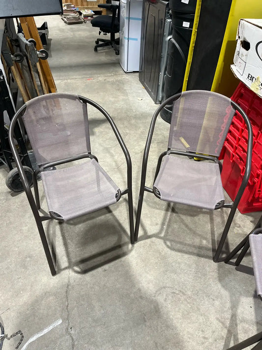 Set of four garden chairs