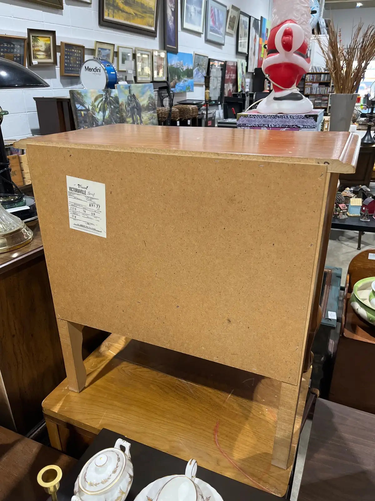 Vintage wooden nightstand
