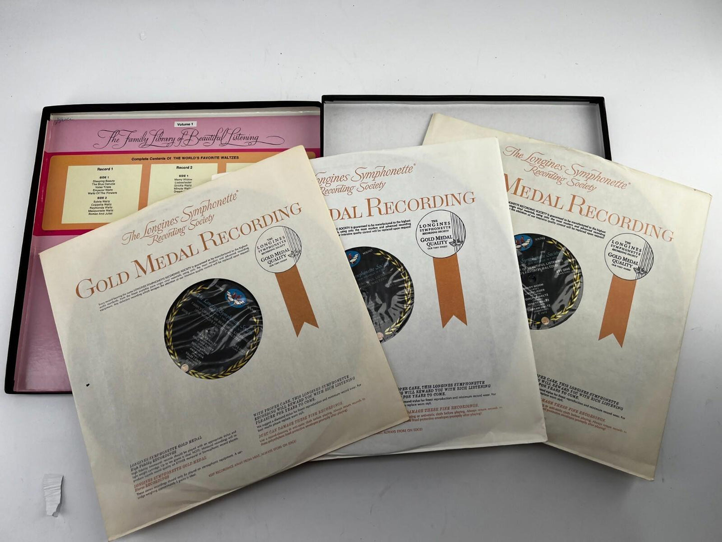 The Longines Symphonette Society Treasury Of Waltzes Box Set LP Vinyl Record