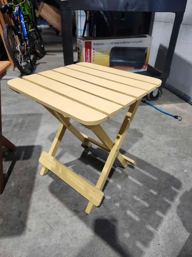 Folding Wooden Table - 2 Available
