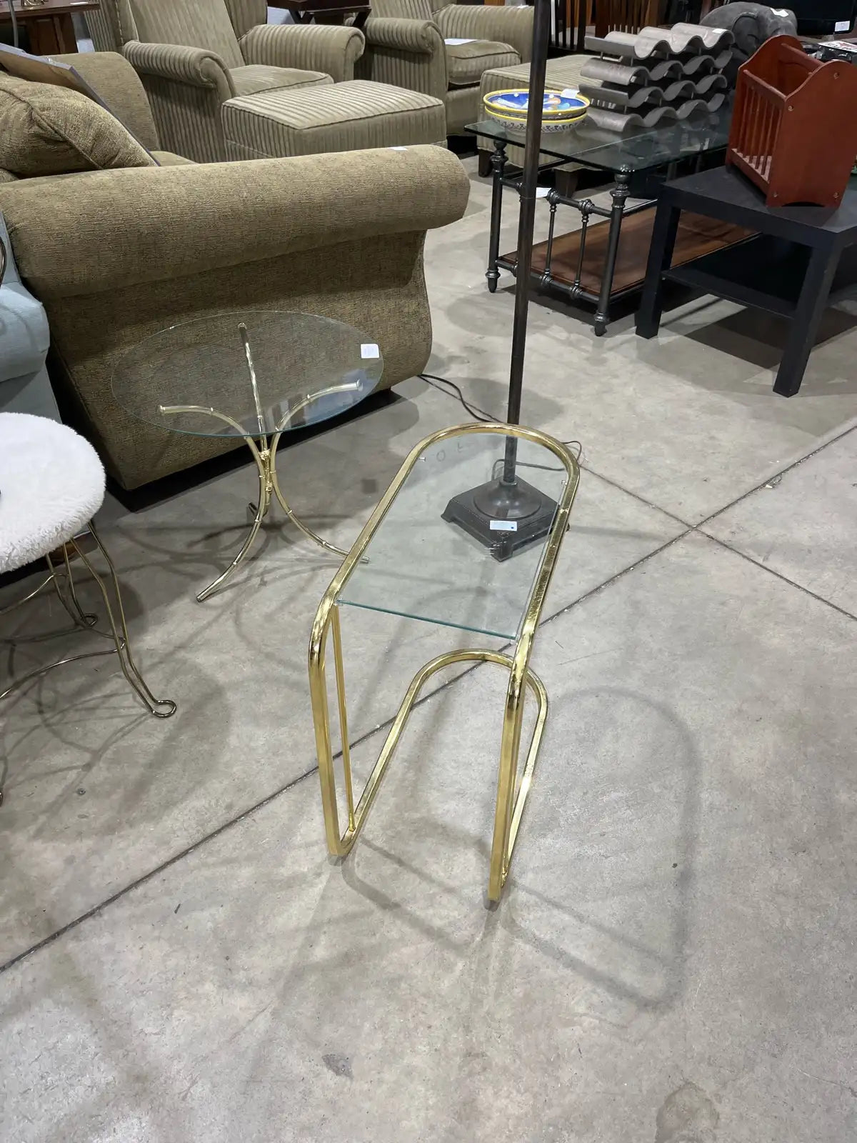 Glass Side Table